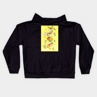 Happy Birthday card for science nerds Kids Hoodie